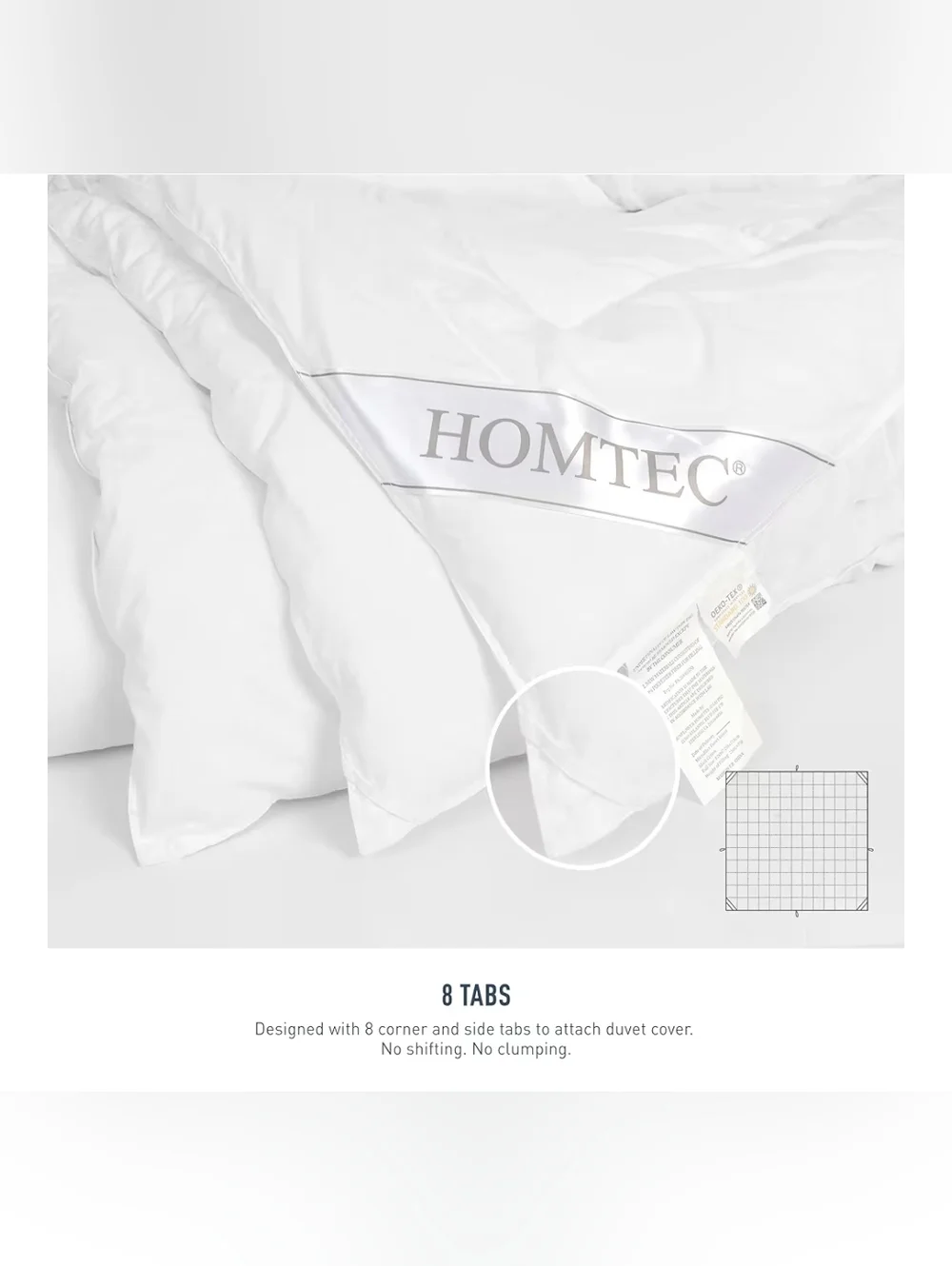 Duvet Insert Cotton Comforter King Size White Down Alternative 100% Cotton
